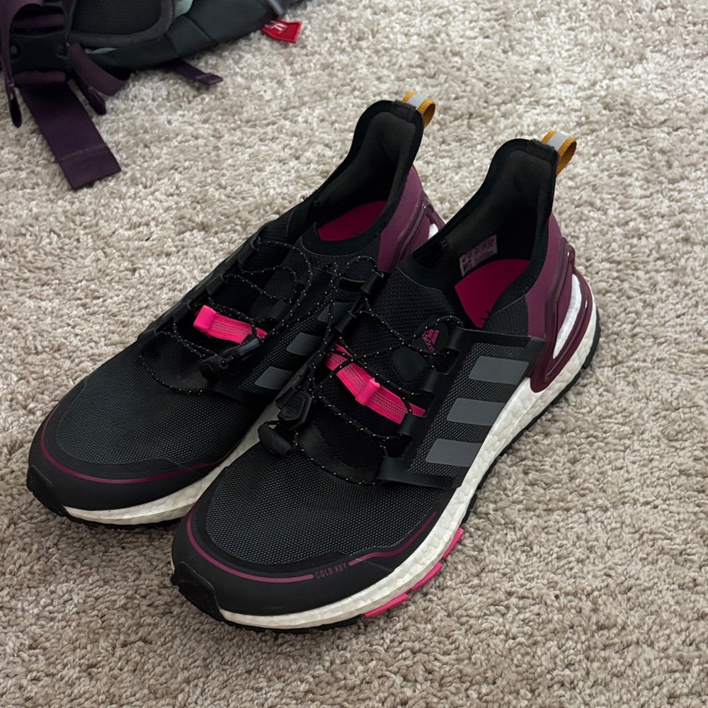 Adidas Women's Black and Purple Athletic Shoes